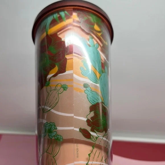 Starbucks Floral Tumbler with Straw - Picture 4 of 5